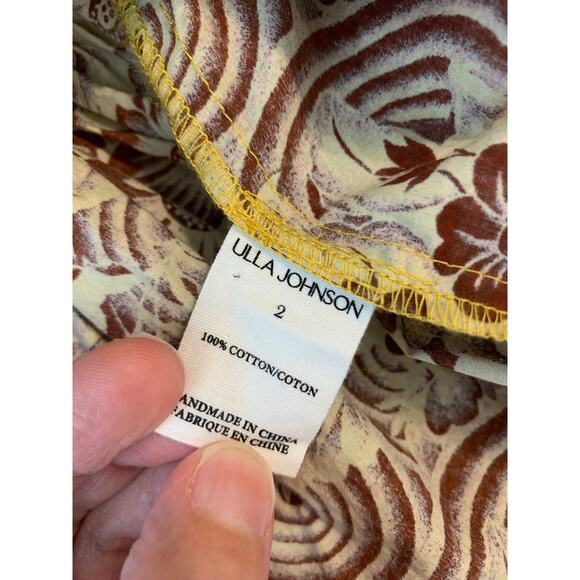 Ulla Johnson Sigrid Mini Skirt Gold Brown Size 2 - Picture 9 of 9